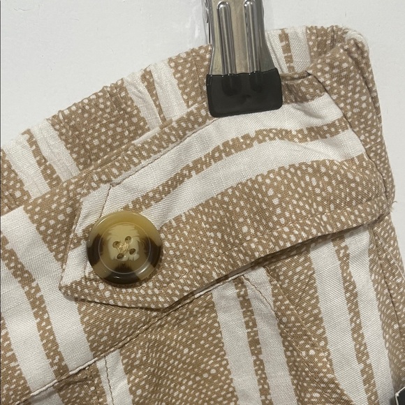 Derek Heart Tan and White Striped Pants Size Large - Picture 4 of 7